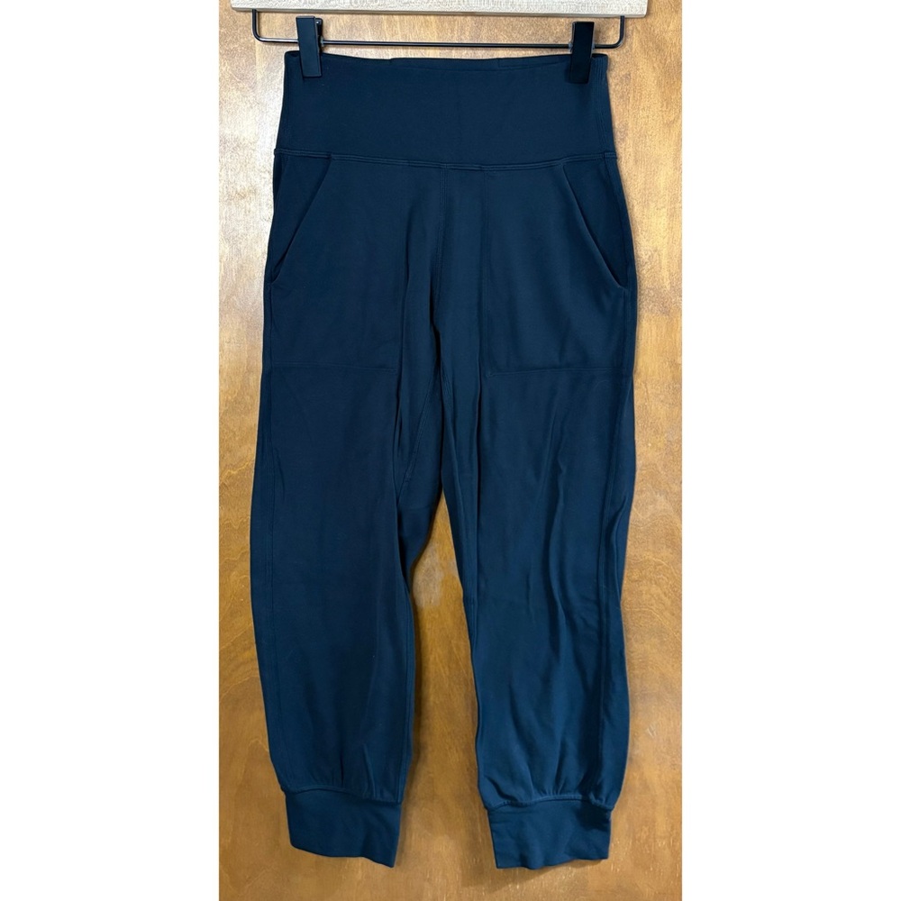 Luliulemon Black Align Joggers Crop 23" Pants Slouchy 2 Gym Yoga Hiking Gorpcore